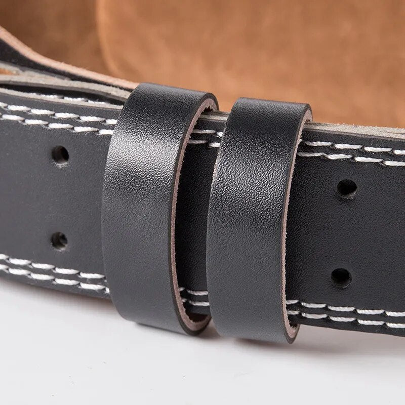 FITNESS WEIGHTLIFTING LEATHER BELT